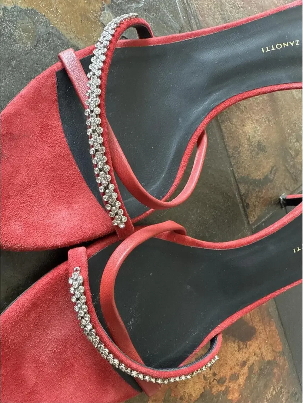 Donald Pliner Pink Red Leather Leather Shoe Sandal Used Once  $795